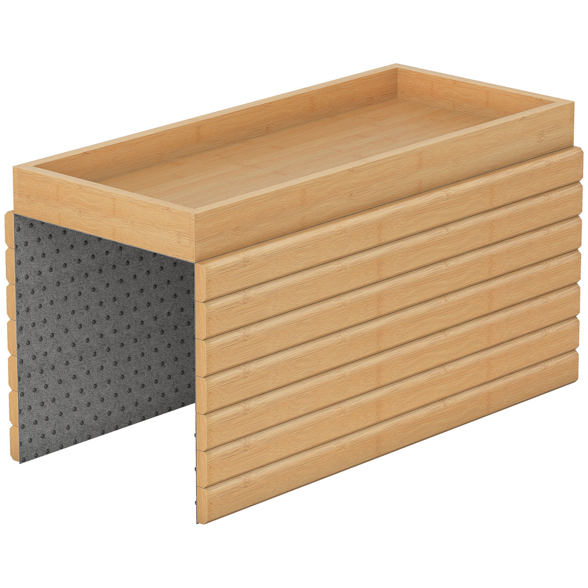 Foldable Bamboo Sofa Arm Tray – Natural