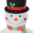 Close-up view of the 6.7ft musical snowman Christmas inflatable