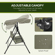 Green & grey swing seat – image 4
