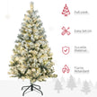 4.5ft pre-lit snow-tipped Christmas tree – image 5