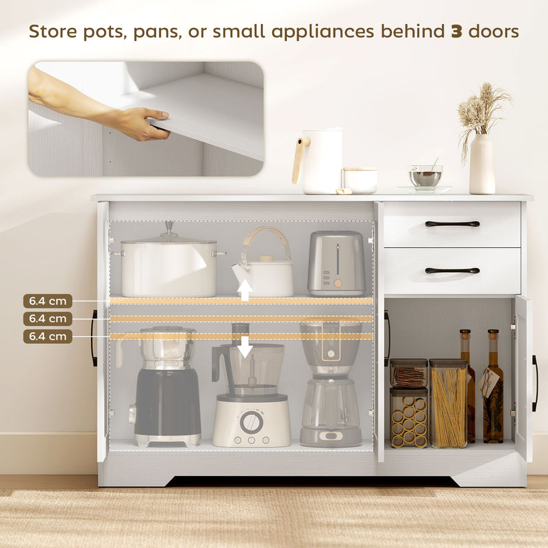 120 cm sideboard with 2 drawers – image 4