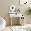 LED round mirror dressing table – image 8