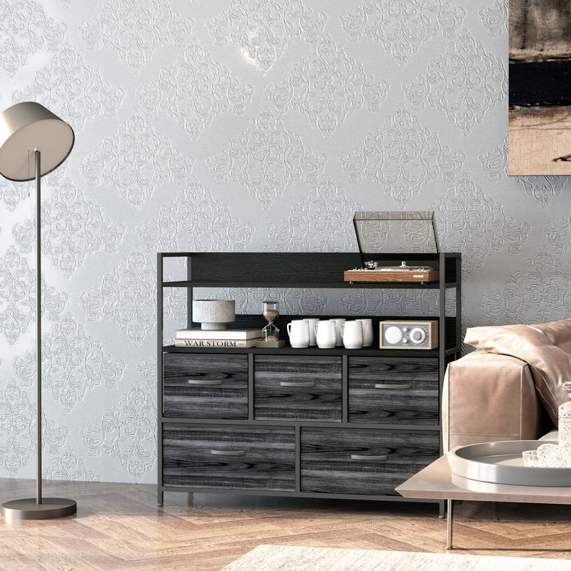 5-drawer fabric storage unit – image 8