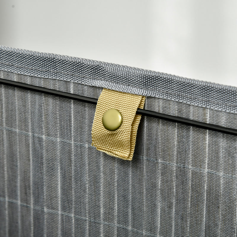 Corner bamboo laundry basket – image 8