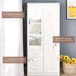 White mirrored wardrobe – image 6