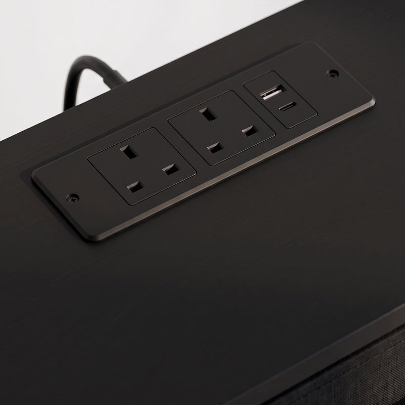 Black 9-drawer LED chest – image 10