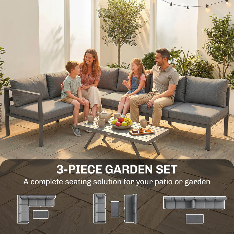 Aluminium corner lounge set – image 4