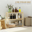 Three-tier bamboo bathroom shelf – image 5