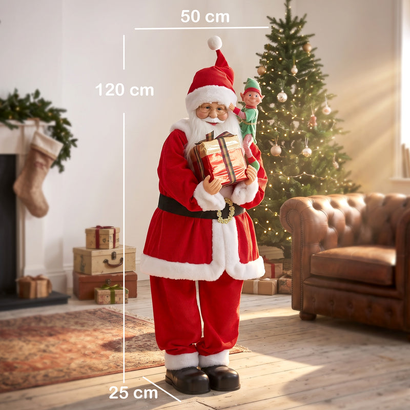 Dimensions of the 4ft singing Santa