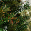 HOMCOM 1.5m 5ft Pre-Lit Christmas Tree Artificial Spruce Xmas Tree Warm White LED Holiday Décor with Metal Stand – view 9