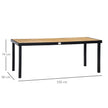 8-seater wood-effect garden table – image 3