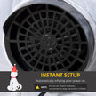 Built-in fan for inflating the display