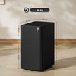 Handle-free steel filing cabinet – black – image 3