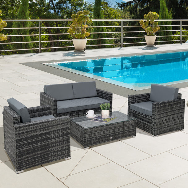 4-piece rattan sofa set – image 2