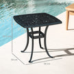 Cast aluminium side table – image 3
