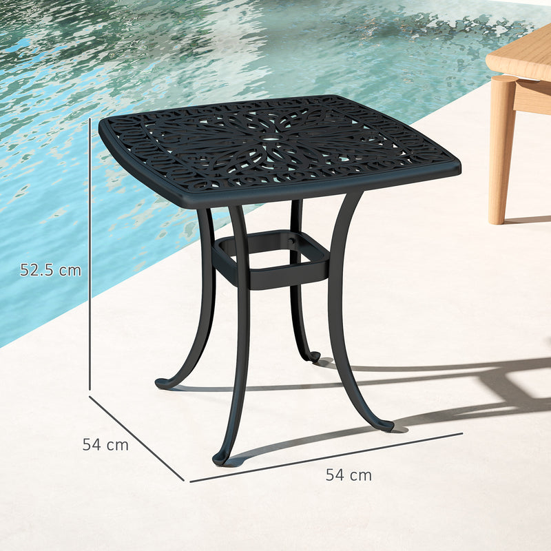 Cast aluminium side table – image 3