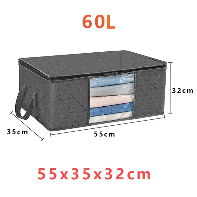 Large Capacity Clothing Storage Bags with Transparent Window