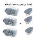 Long Handle Hydraulic Pot Brush – Kitchen Cleaning Brush with Soap Dispenser