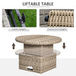Round rattan daybed sofa set – image 5