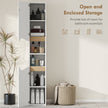 Tall slim 2-door bathroom cabinet – image 4