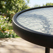 Round glass garden dining table – image 10