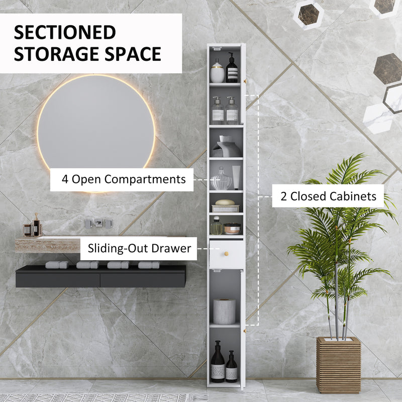 Narrow 178 cm bathroom cabinet – image 4