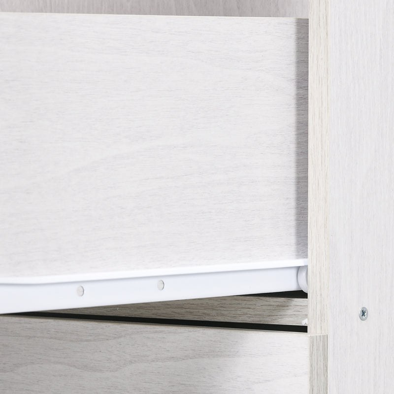 White 4-drawer lockable filing cabinet – image 9
