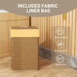 72 L brown bamboo laundry basket – image 7