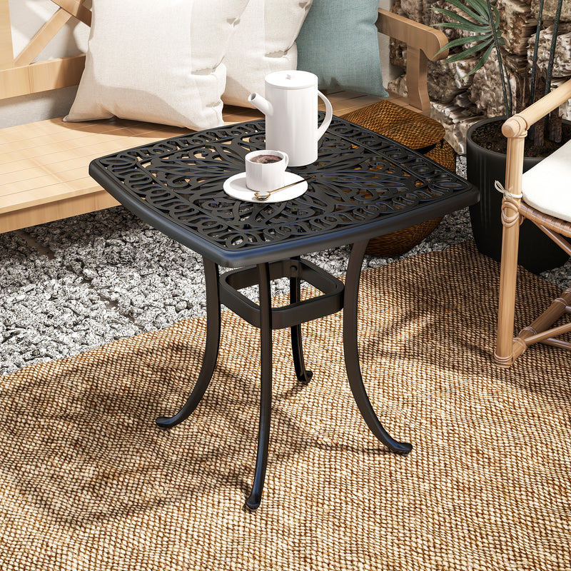 Cast aluminium side table – image 7