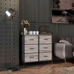 Rustic 6-drawer fabric chest – image 2