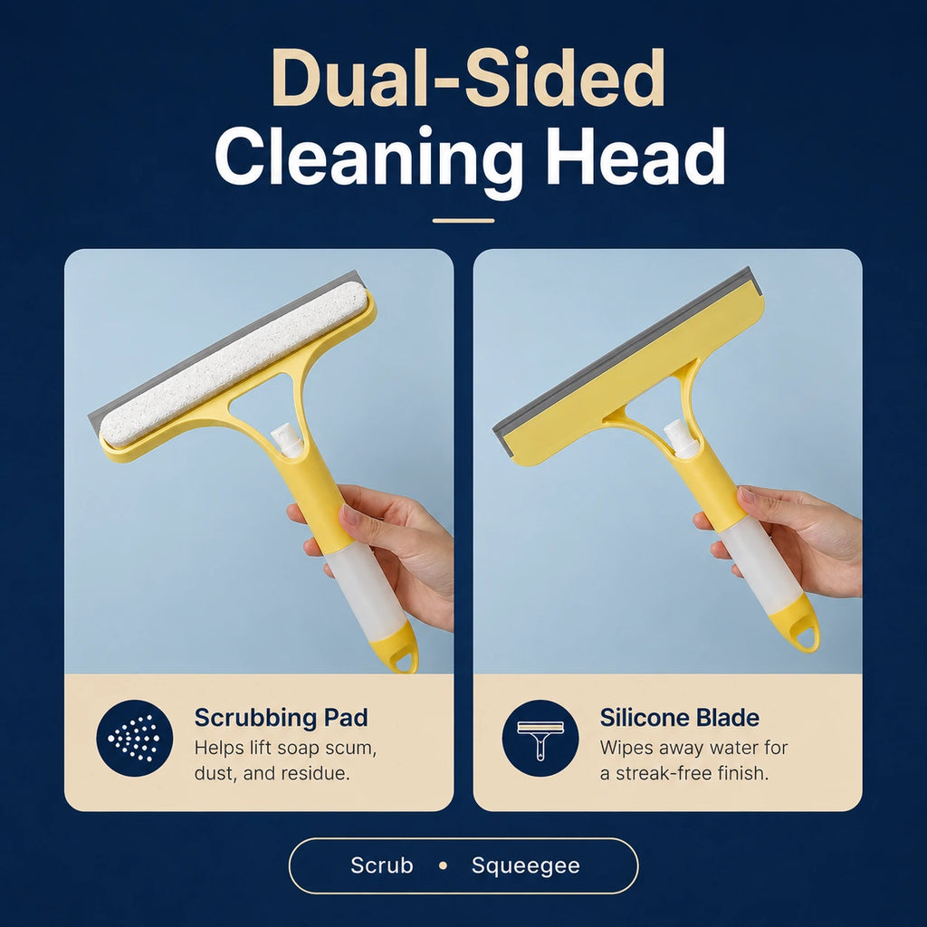 3-in-1 Spray Window Cleaning Squeegee