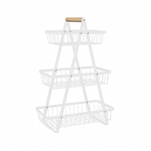 2 & 3 Tier Metal Fruit Basket Stand | Kitchen Countertop Bread & Vegetable Organizer