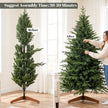 7ft Christmas tree with pine wood stand – image 7