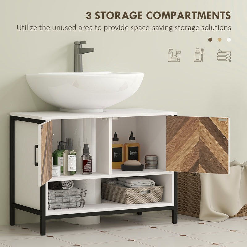 80 cm herringbone under sink cabinet – image 5