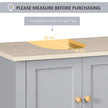Grey under sink cabinet with legs – image 3
