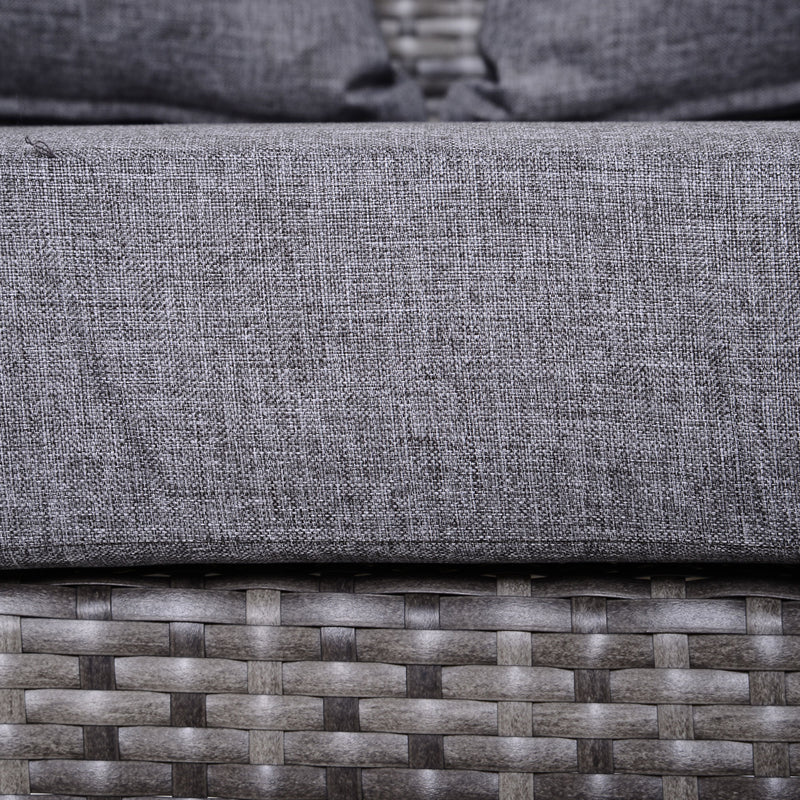 Half-round rattan sofa set – image 8