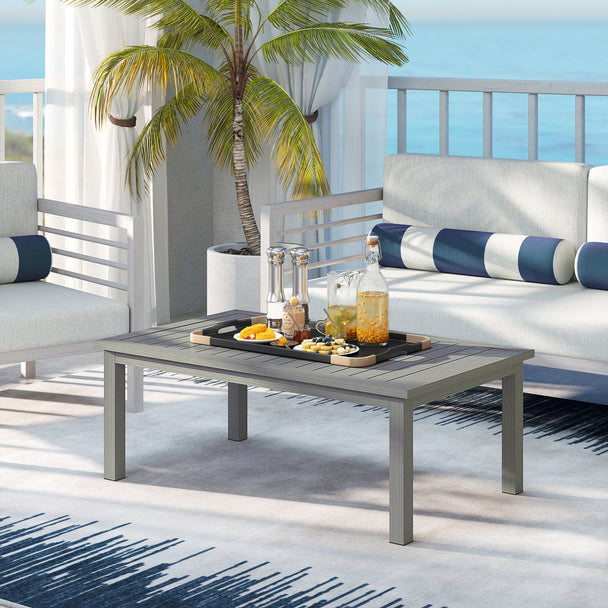 Aluminium garden coffee table – image 2