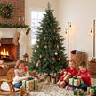 6ft Christmas tree with pine wood stand – image 9