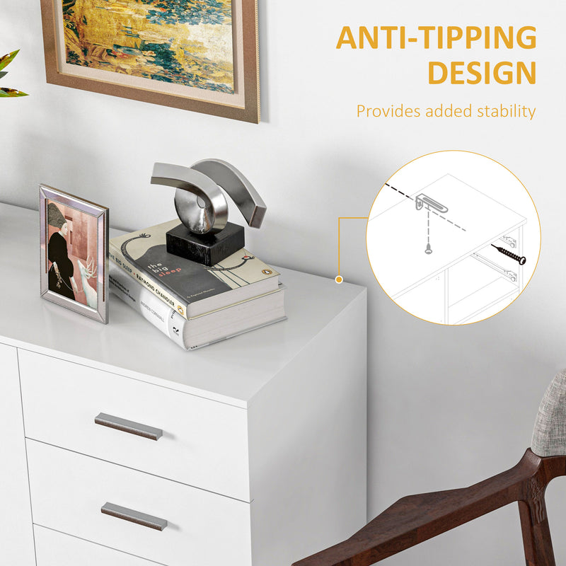White 3-door sideboard – image 6