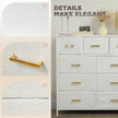 Boucle 9-drawer chest – image 4