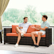 3-seater rattan garden sofa – image 9