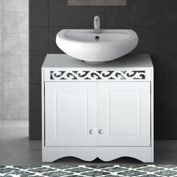 White under-sink cabinet – image 2