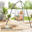Outsunny Hammock Stand for Hanging Chair Adjustable Height Tripod Hammock Chair Stand Only with Chain, 150 kg Capacity – view 6