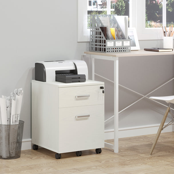 2-drawer lockable filing cabinet – image 2