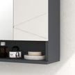 Grey bathroom mirror cabinet – image 8
