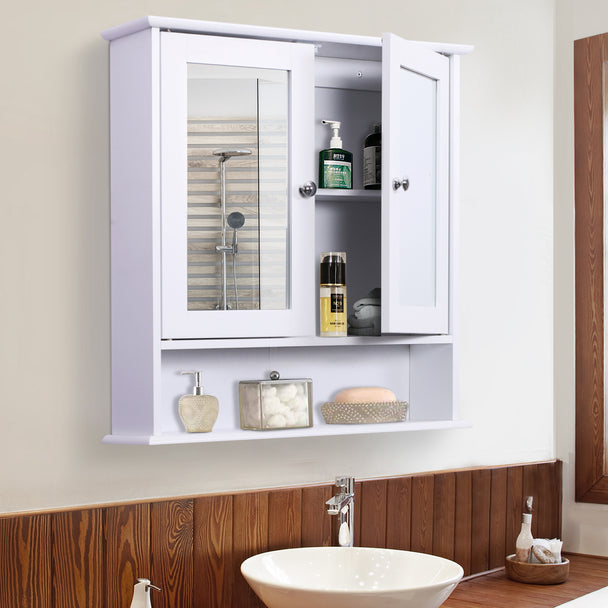 White mirrored wall cabinet – image 2