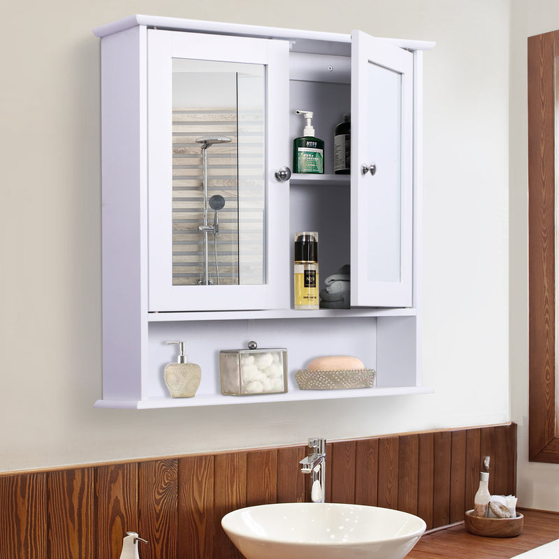 White mirrored wall cabinet – image 2