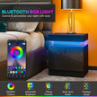 Black LED bedside table – image 4