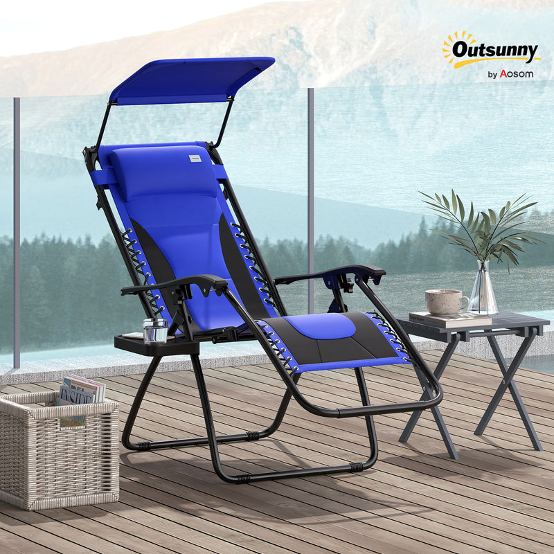 Blue zero gravity chair – image 2