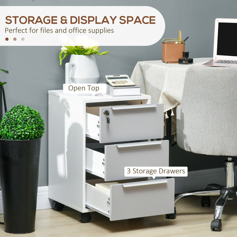3-drawer lockable filing cabinet – image 4